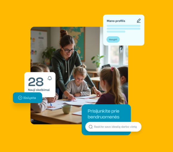 Vilniuje keičiamas požiūris į mokytojų paiešką – startuoja platforma „Mokau Vilniuje“
